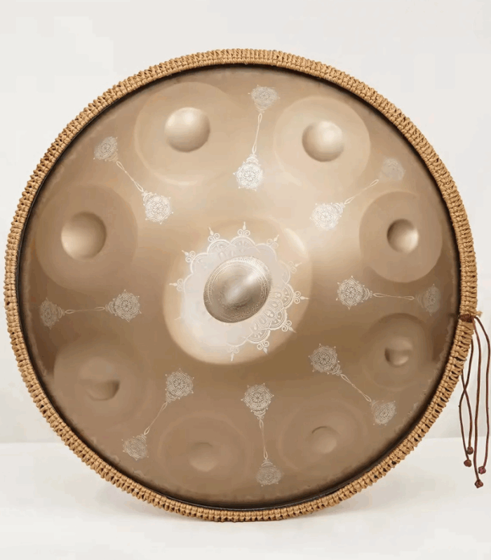 Handpan Portal Dourado – Frequência de Cura 432Hz (9 Notas)