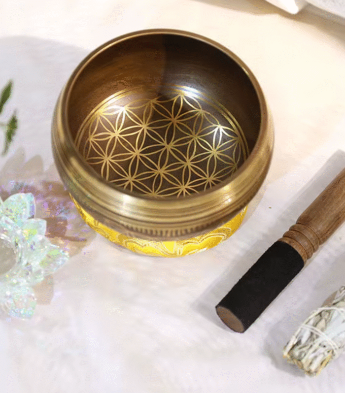 Sound Essencial | Tigela Tibetana de Cobre 14cm – Flor da Vida