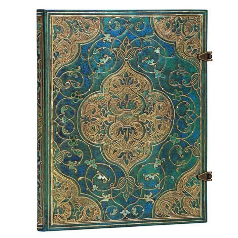 Paperblanks Turquoise Chronicles – Ultra Pautado (23 × 18 cm)
